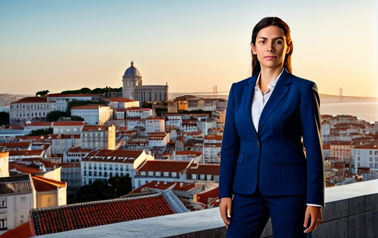 배틀그라운드 앱스토어 리뷰 분석 - Professional Businesswoman** "A professional businesswoman in a modest, dark blue business suit, st...